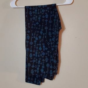 Black Patterned Leggings